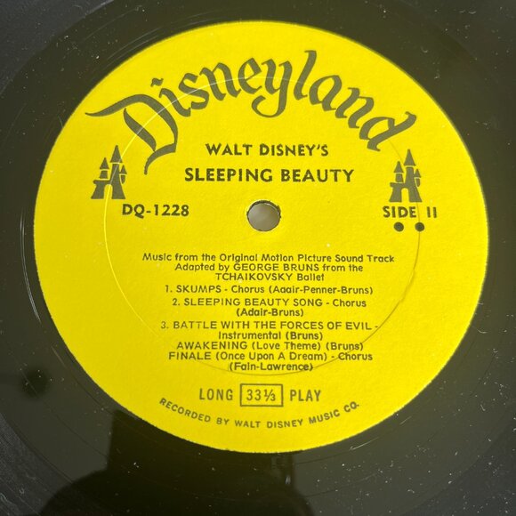 Walt Disney's Sleeping Beauty Vinyl LP Record VTG 1964 DQ1228 Disneyland Records - Picture 4 of 9